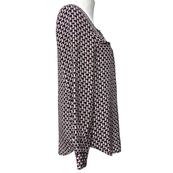 Joie Silk Blouse Shirt Top M Sailboat Print Nautical Long Sleeve Button Up - Picture 7 of 9